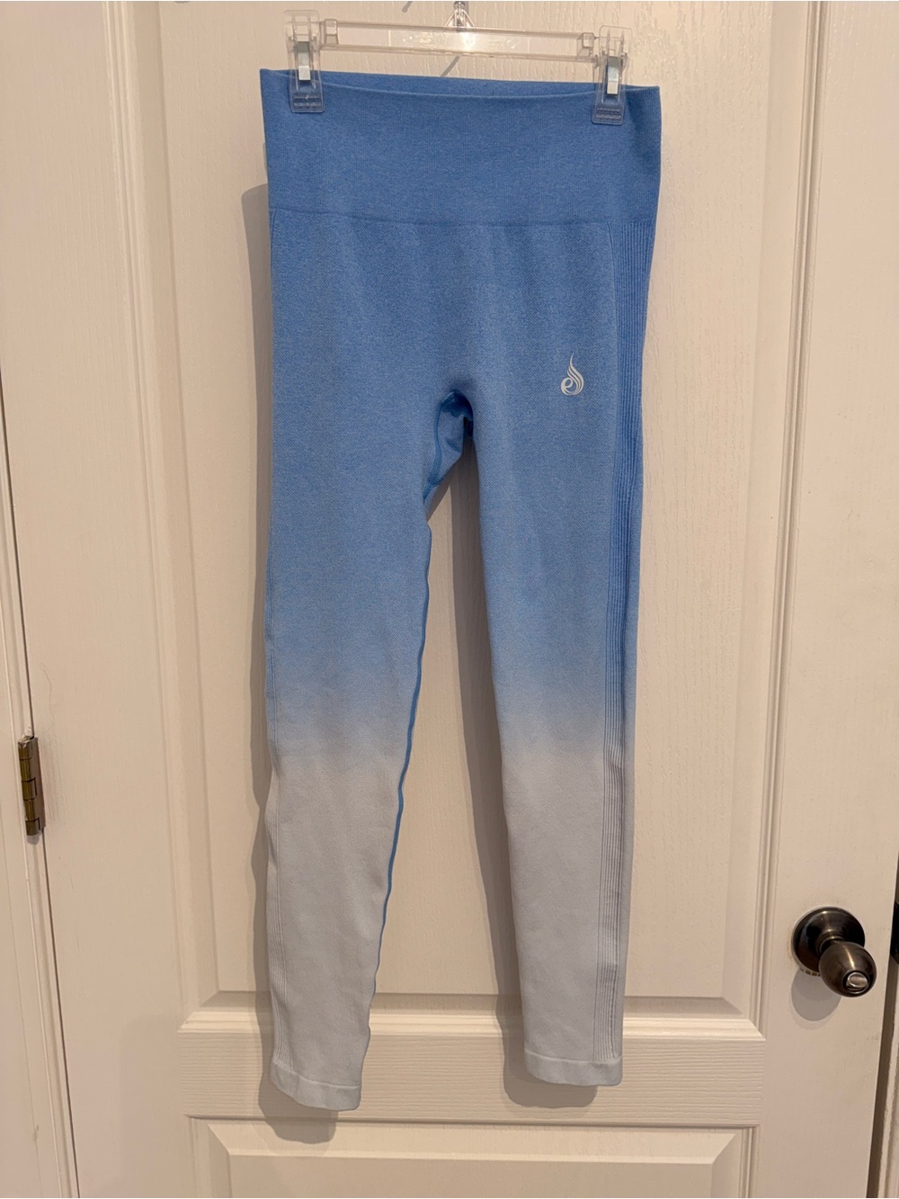 Ryderwear Blue to White Ombre High-Waist Leggings